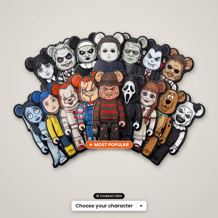 Halloween Bear Wall Art collection - 16 characters, choose your character from the dropdown