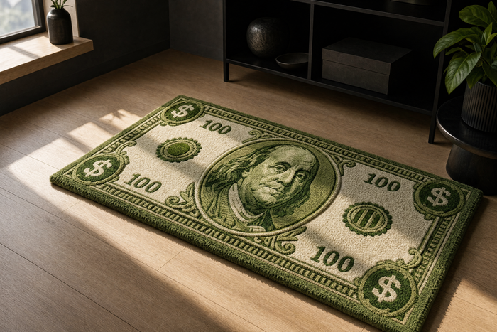 $100 Bill Rug