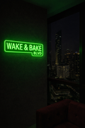 Wake and Bake Neon Sign
