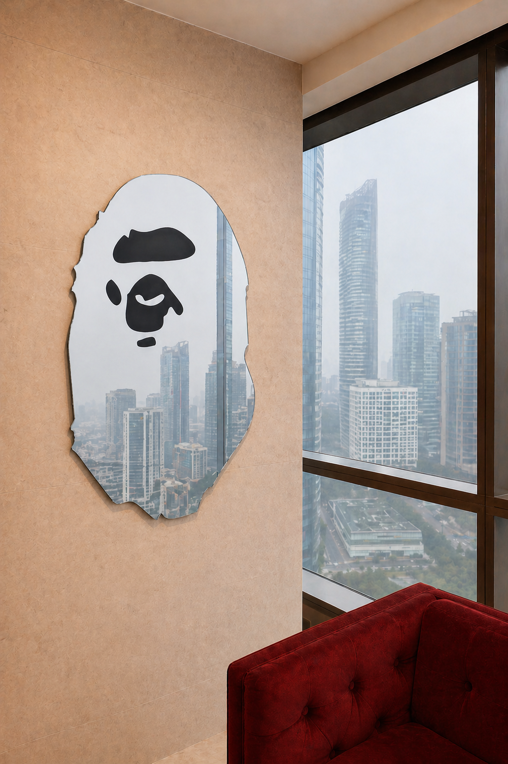 Monkey Head Mirror