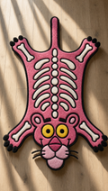 Panther Bones Rug - hand-tufted rug in natural sunlight