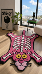 Panther Bones Rug - lifestyle room shot