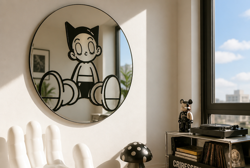 Astro Mirror lifestyle room shot with window sky