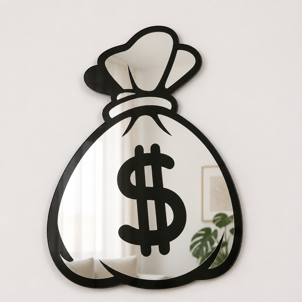 Money Bag Mirror hero