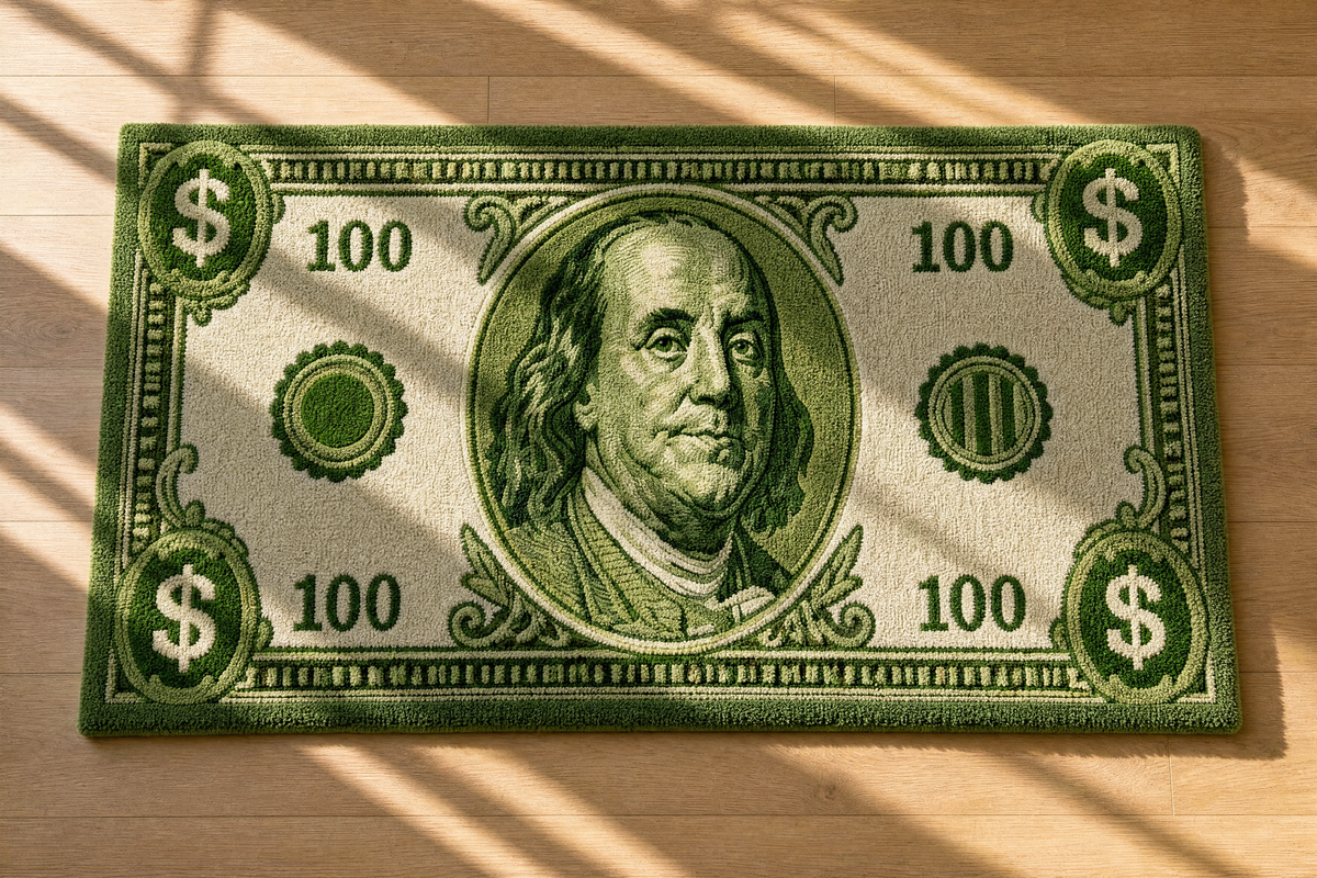 $100 Bill Rug