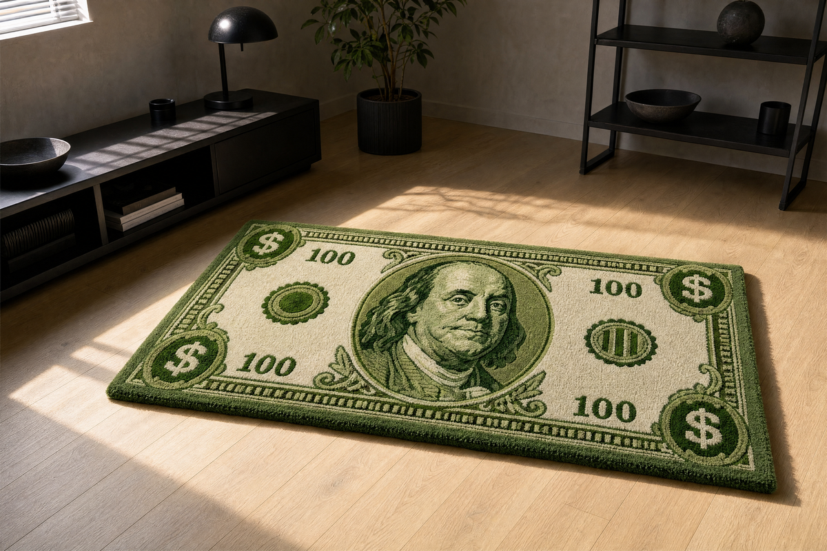 $100 Bill Rug