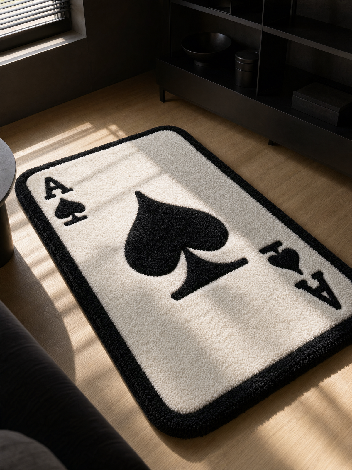Ace of Spades Card Rug