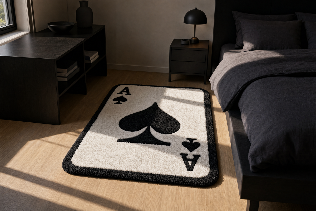 Ace of Spades Card Rug