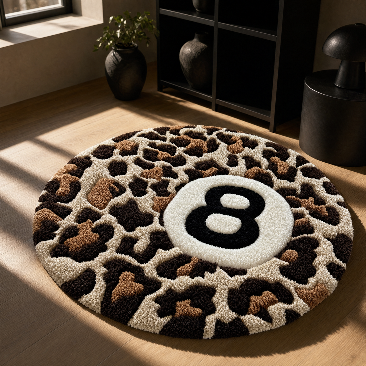 Leopard 8-Ball Rug