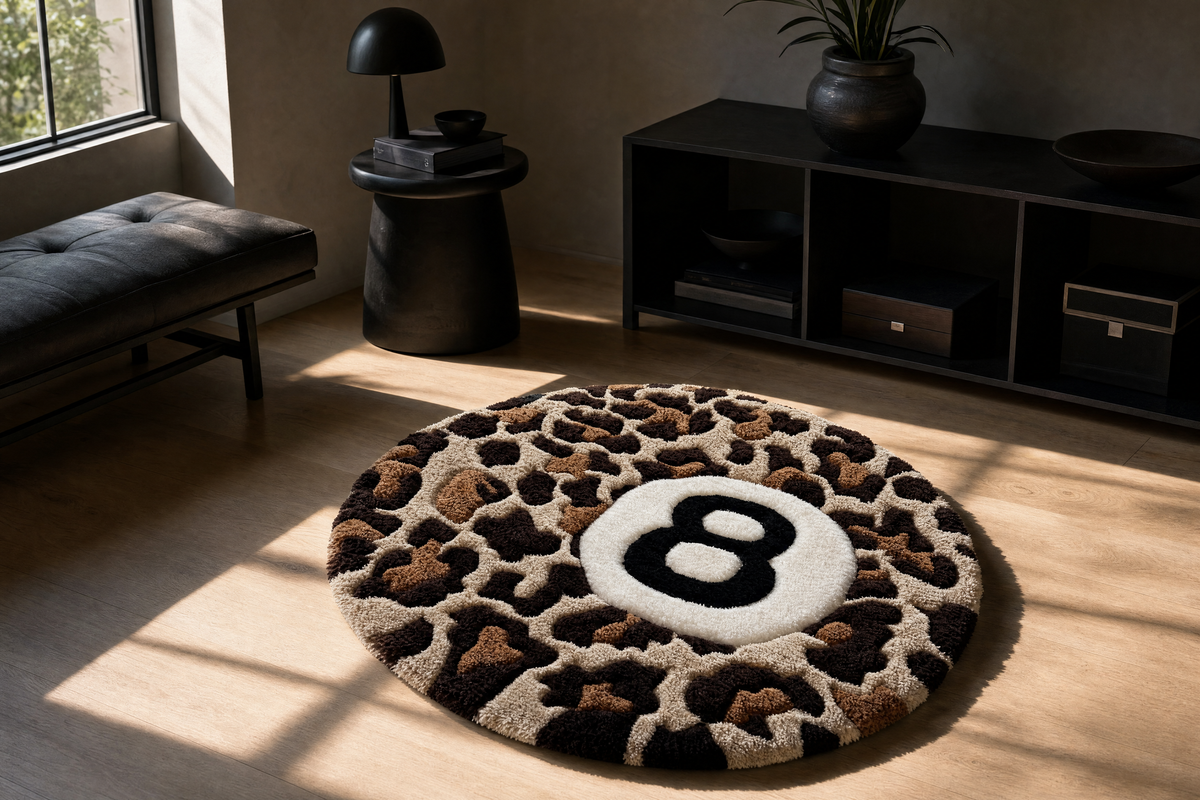 Leopard 8-Ball Rug