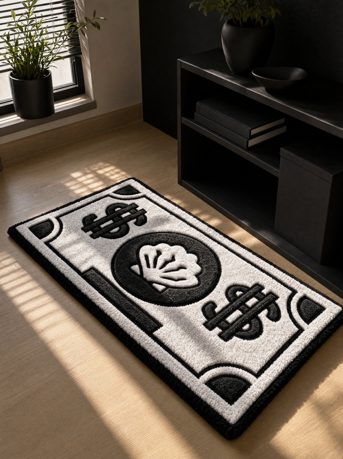 Dollar Bill Emblem Rug