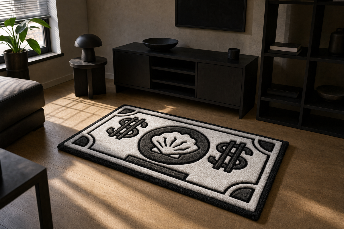 Dollar Bill Emblem Rug