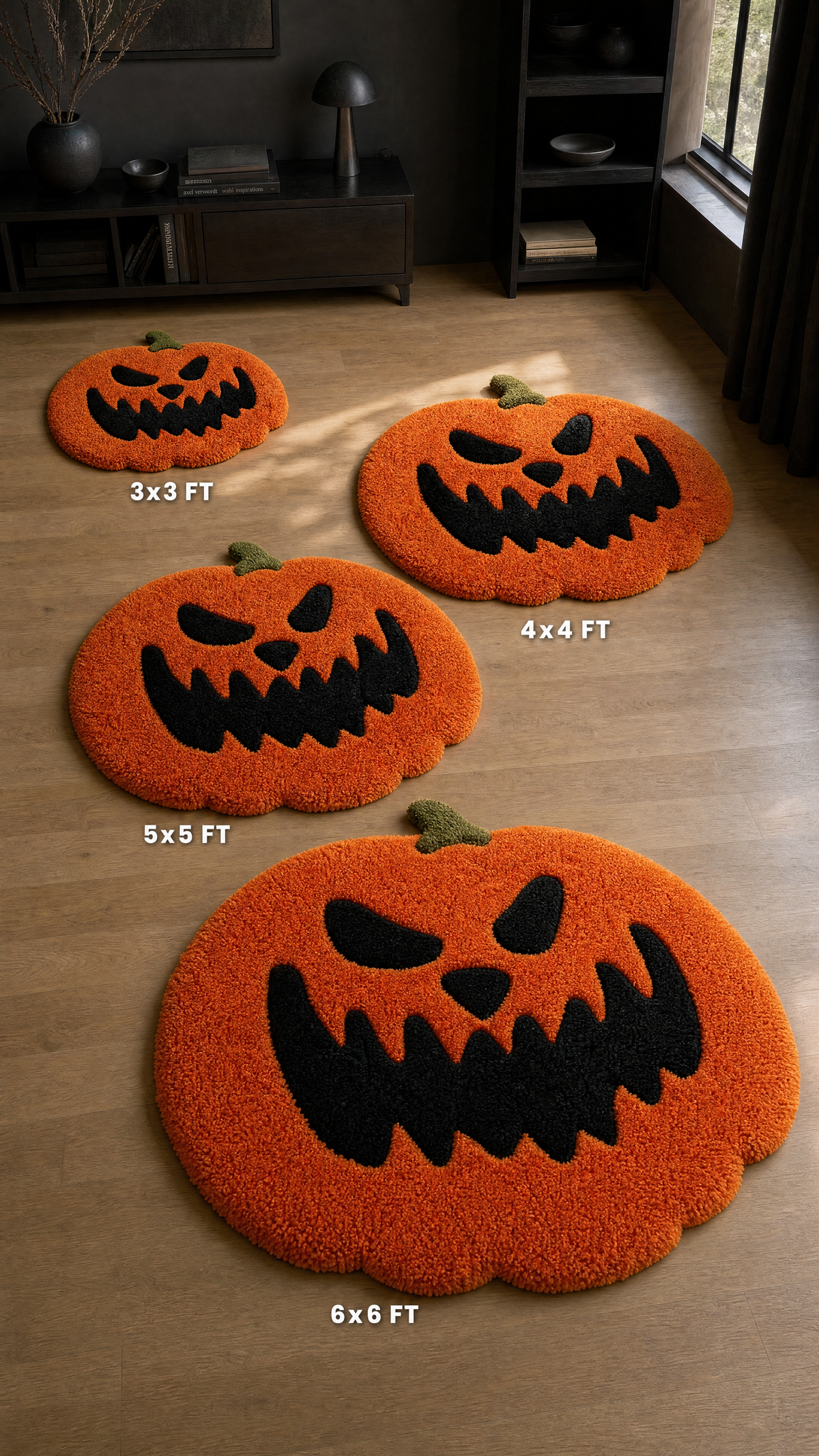 Halloween Pumpkin Rug