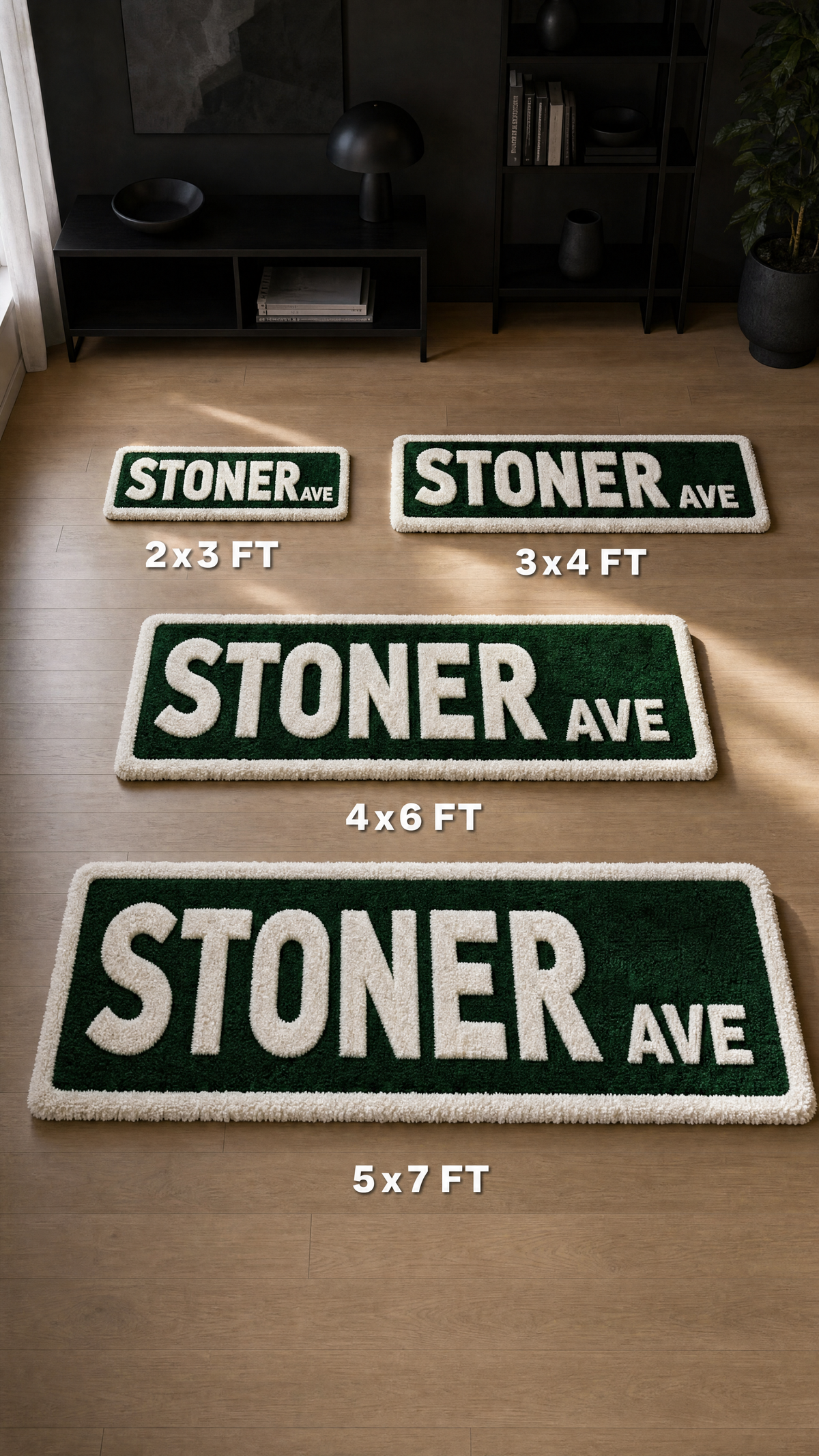 Stoner Ave Sign Rug