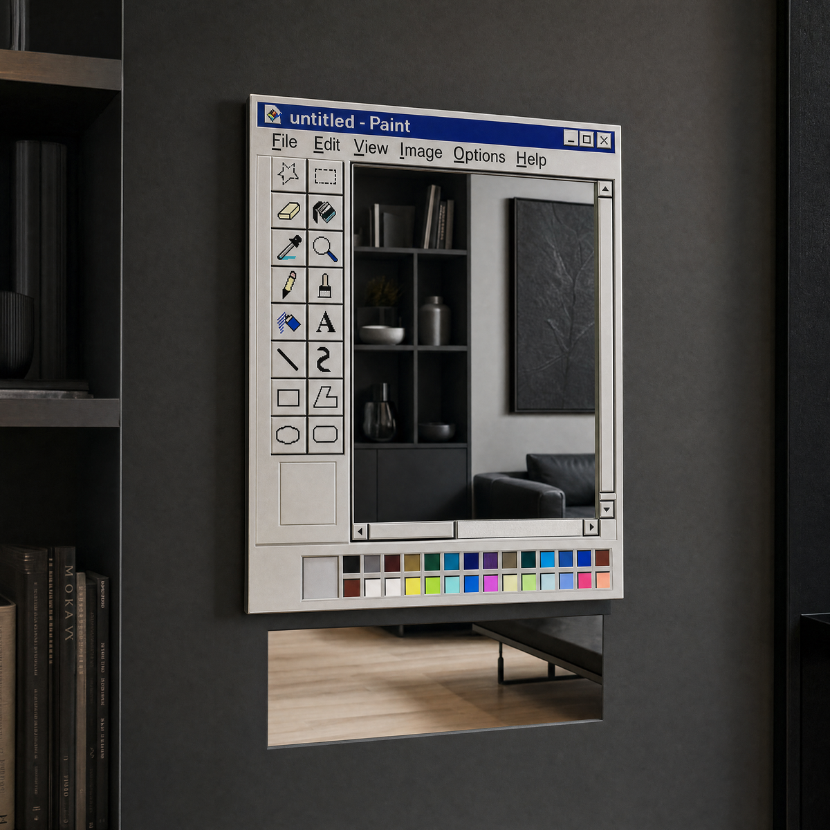 Paint Canvas Mirror