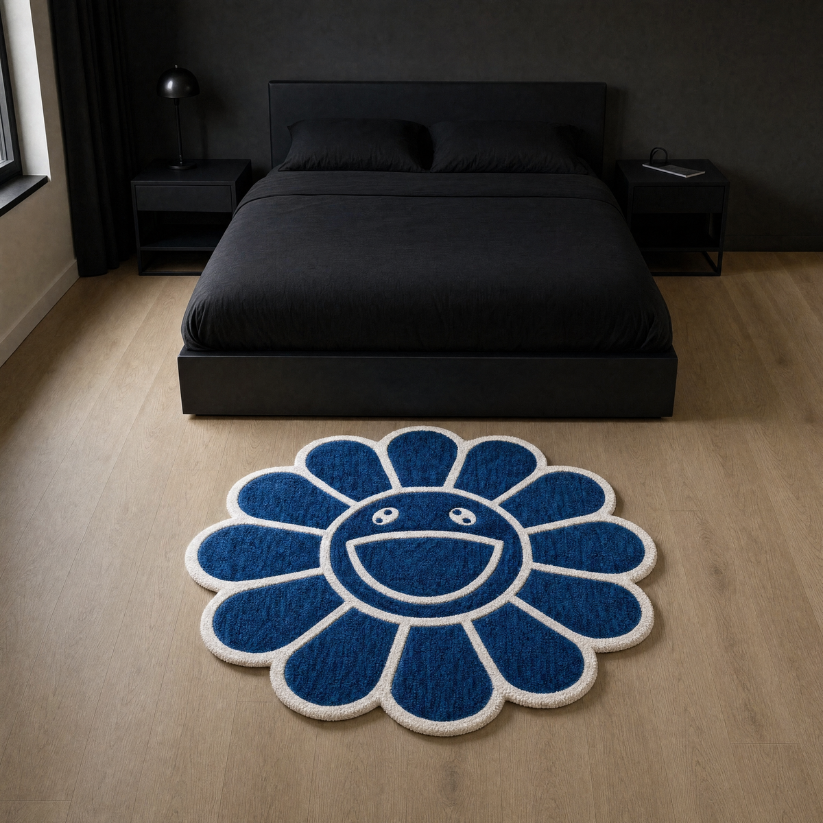 Navy Bloom Rug