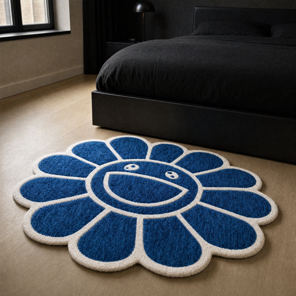 Navy Bloom Rug